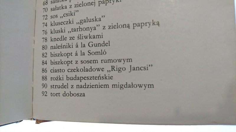 KUCHNIA WĘGIERSKA 1992