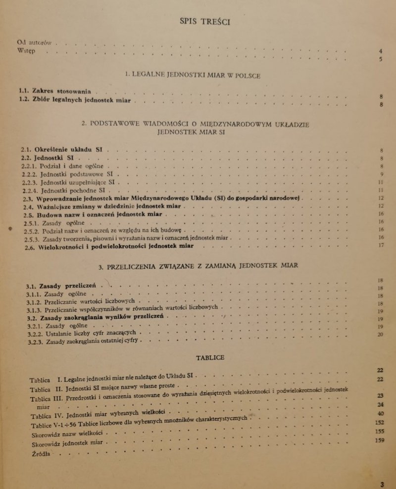 JEDNOSTKI SI TABLICE PRZELICZENIOWE- SZAMOTULSKI