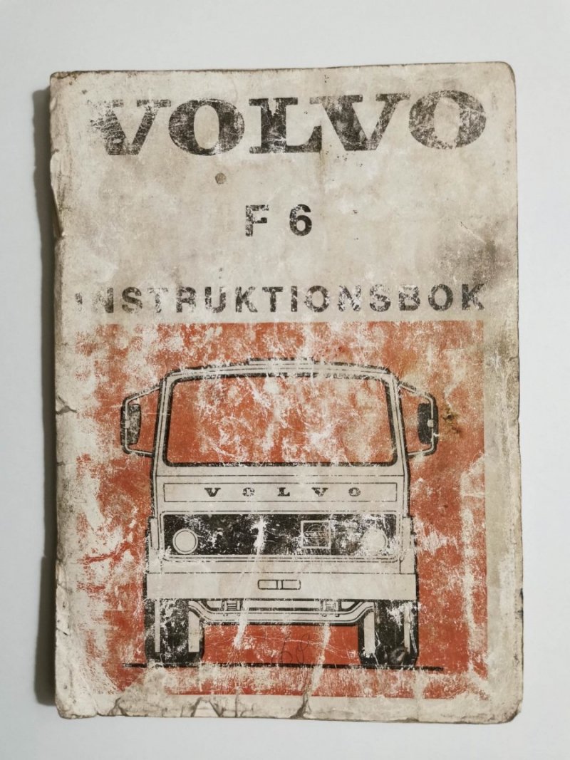 VOLVO F6 INSTRUKTIONSBOK 