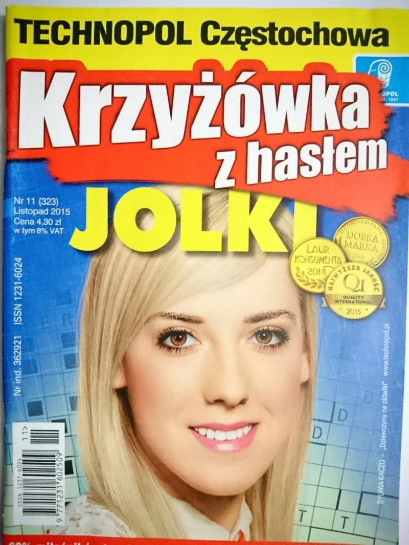KRZYŻÓWKA Z HASŁEM JOLKI 11-2015
