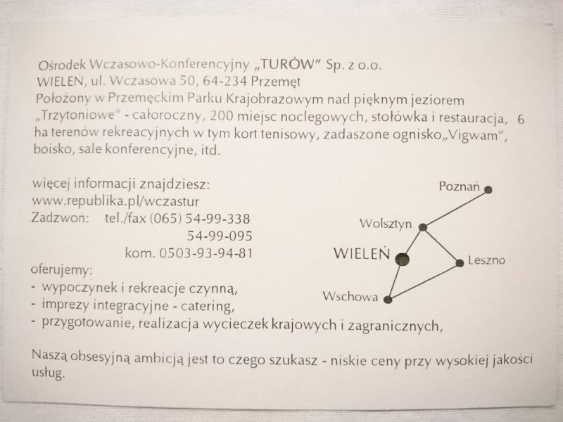OŚRODEK WCZASÓW RODZINNYCH KWB TURÓW 