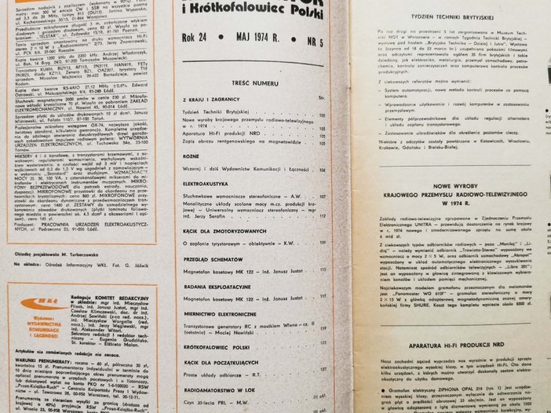 Radioamator i krótkofalowiec 5/1974