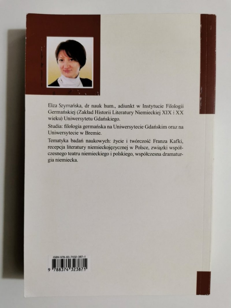 Adaptacje sceniczne Procesu Franza Kafki w Polsce - Eliza Szymańska