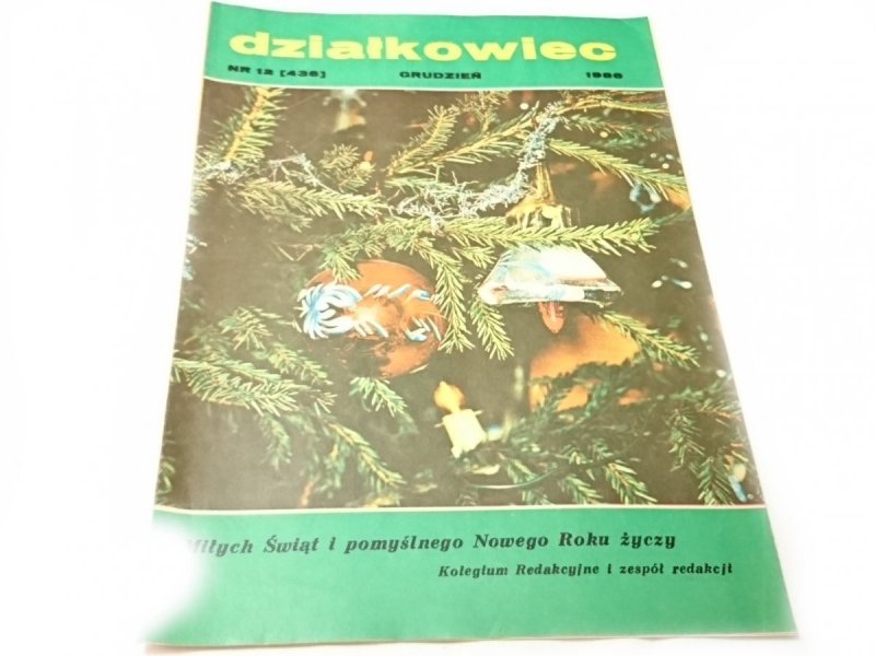 DZIAŁKOWIEC NR 12 (436) GRUDZIEŃ 1986