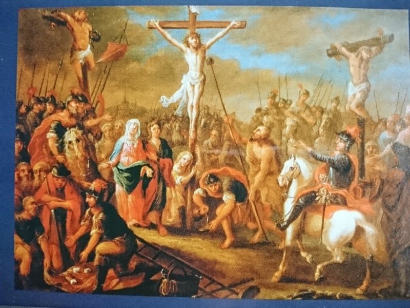 MUZEUM W GLIWICACH OBRAZ 'UKRZYŻOWANIE' FOT HOMBEK