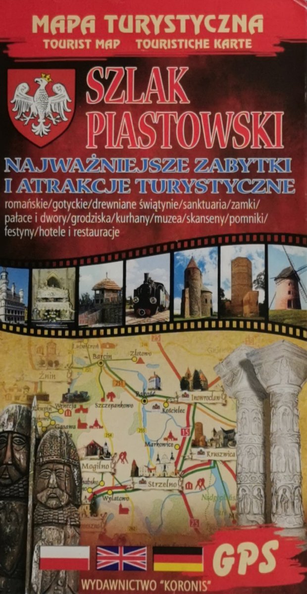 MAPA TURYSTYCZNA SZLAK PIASTOWSKI 2010