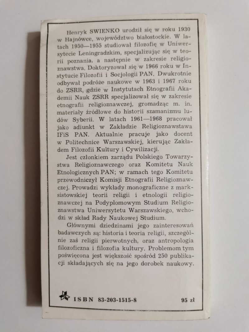 MAGIA W ŻYCIU CZŁOWIEKA - Henryk Swienko 1983