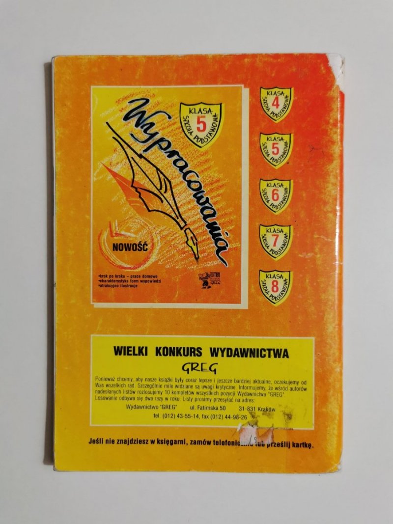 ŚCIĄGA KLASA 5 SZKOŁA PODSTAWOWA 1996