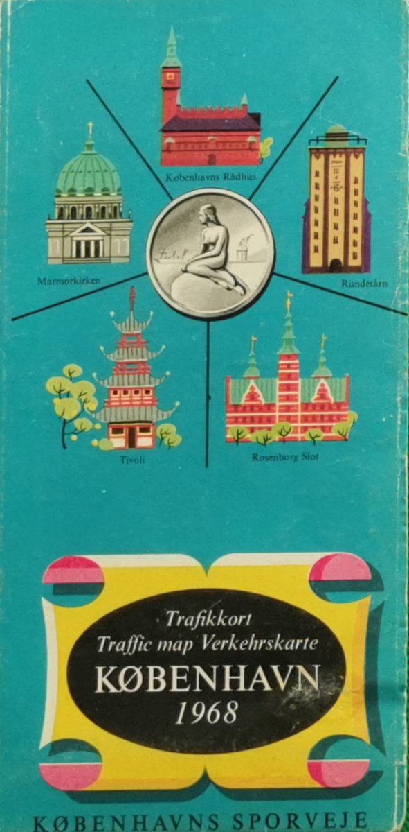 PLAN MIASTA KOBENHAVN. SKALA 1:30 000 1968