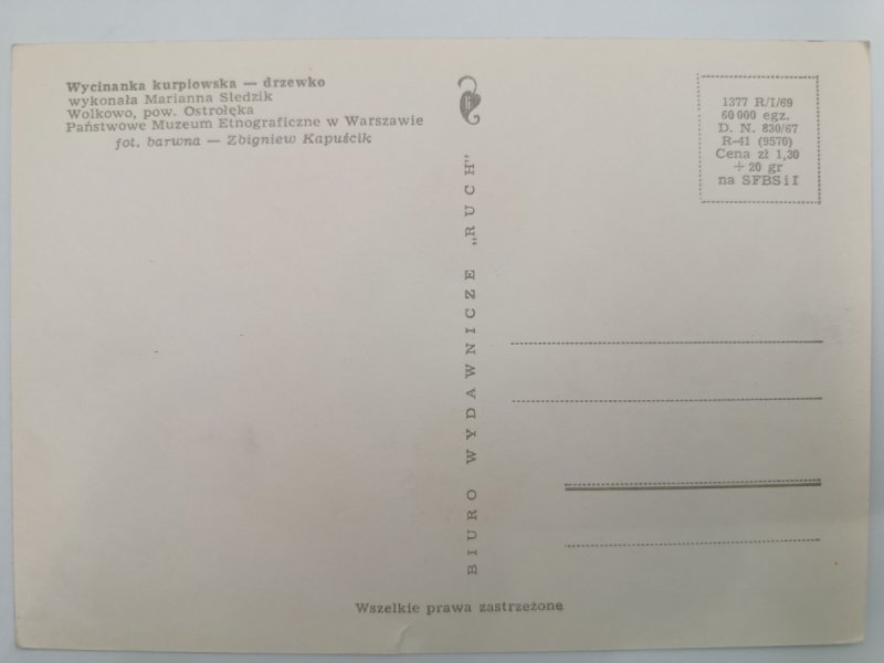 WYCINANKA KURPIOWSKA DRZEWKO