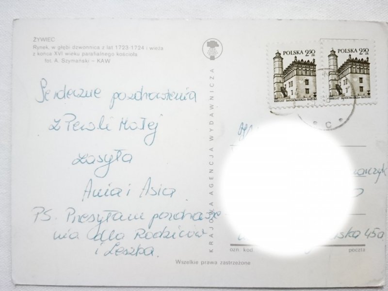 ŻYWIEC. RYNEK, W GŁĘBI DZWONNICA I WIEŻA Z KOŃCA XVI WIEKU PARAFIALNEGO KOŚCIOŁA FOT. SZYMAŃSKI