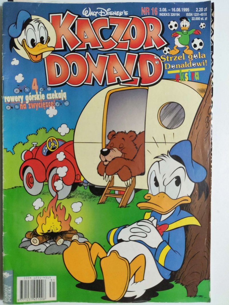 KACZOR DONALD NR 16/1995 – BEZ DODATKÓW