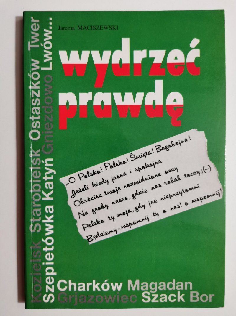 WYDRZEĆ PRAWDĘ - Jarema Maciszewski