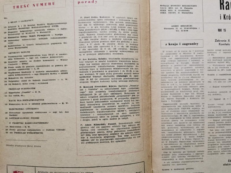 Radioamator i krótkofalowiec 6/1965