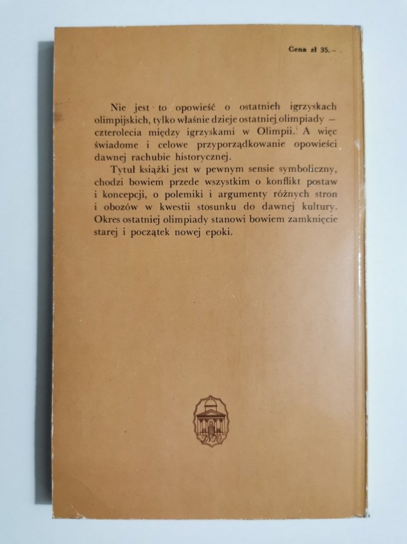 OSTATNIA OLIMPIADA - Aleksander Krawczuk 1976