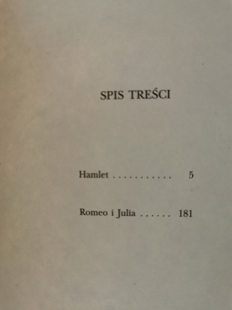 HAMLET. ROMEO I JULIA - William Shakespeare 