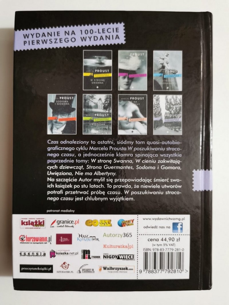 W POSZUKIWANIU STRACONEGO CZASU. CZAS ODNALEZIONY - Marcel Proust 