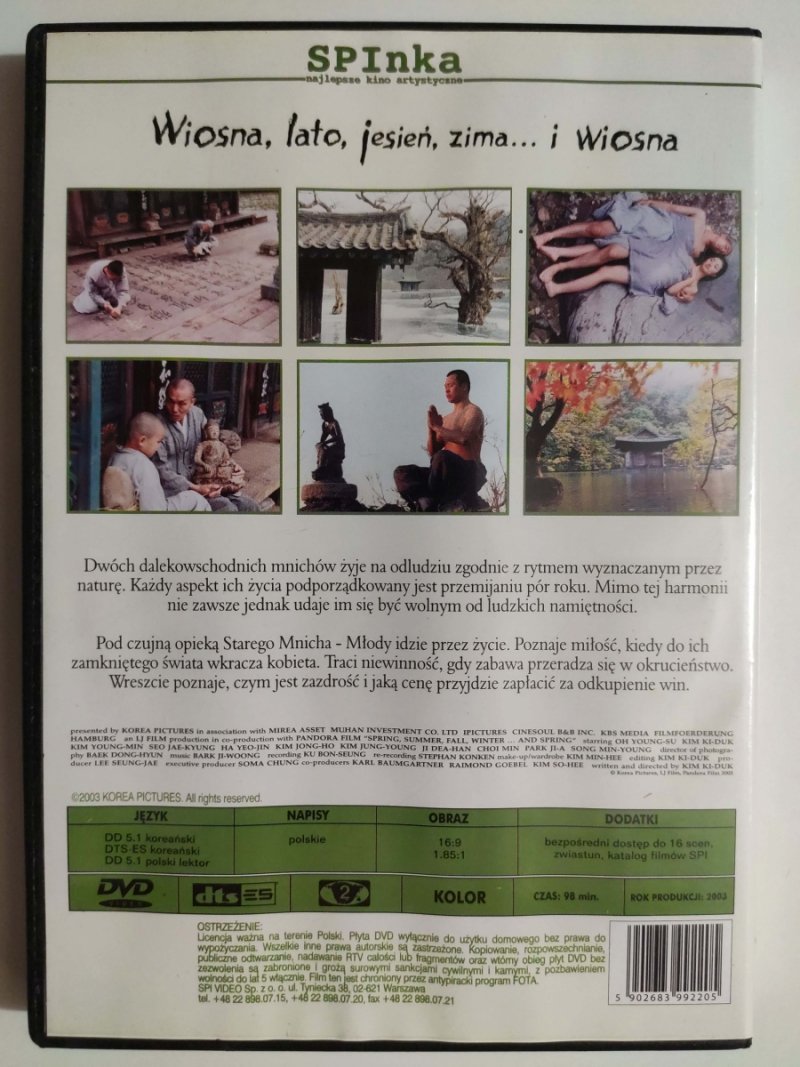 DVD. WIOSNA, LATO, JESIEŃ, ZIMA… I WIOSNA