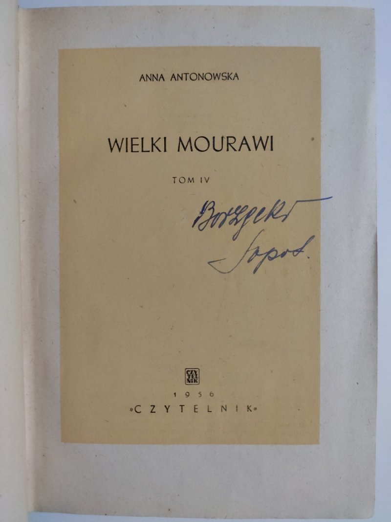 WIELKI MOURAWI TOM IV - Anna Antonowska