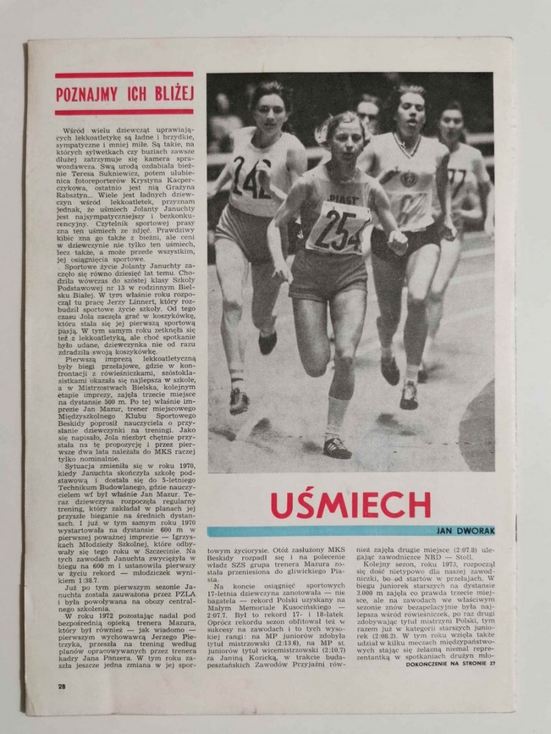 LEKKOATLETYKA NR 4 (264) ROK XXIII 1978