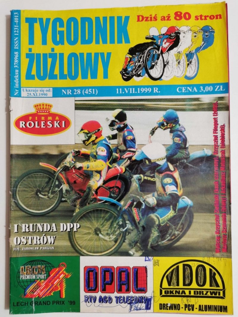 TYGODNIK ŻUŻLOWY NR 28 1999