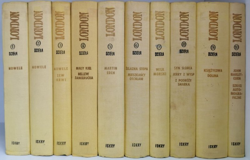JACK LONDON DZIEŁA WYBRANE 10 TOMÓW