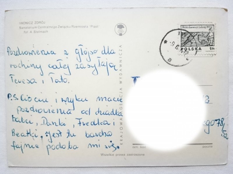 IWONICZ ZDRÓJ. SANATORIUM CENTRALNEGO ZWIĄZKU RZEMIOSŁA PIAST FOT. STELMACH
