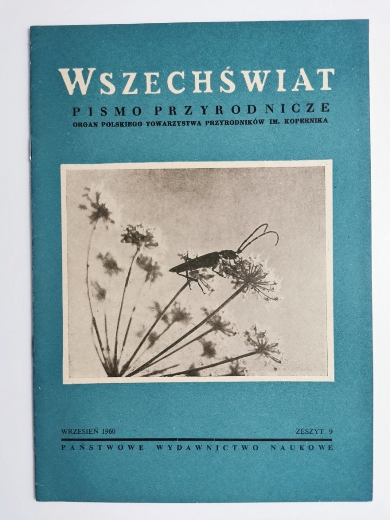 WSZECHŚWIAT PISMO PRZYRODNICZE ZESZYT 9 WRZESIEŃ 1960