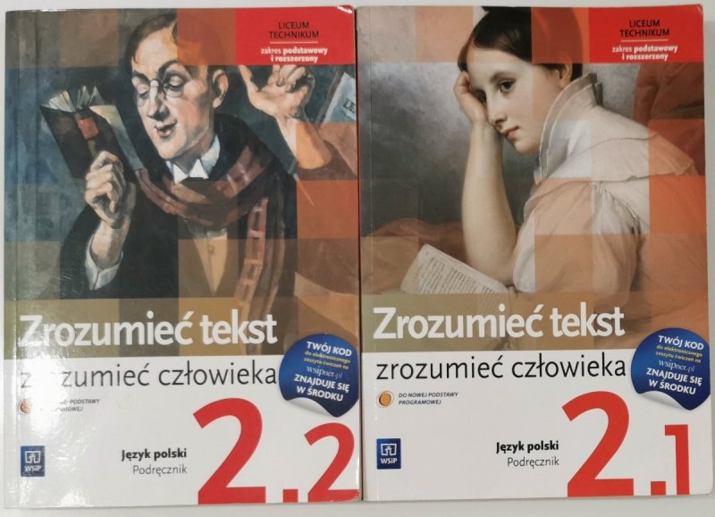 NOWE ZROZUMIEĆ TEKST ZROZUMIEĆ CZŁOWIEKA. PODRĘCZNIK 2.1 i 2.2 