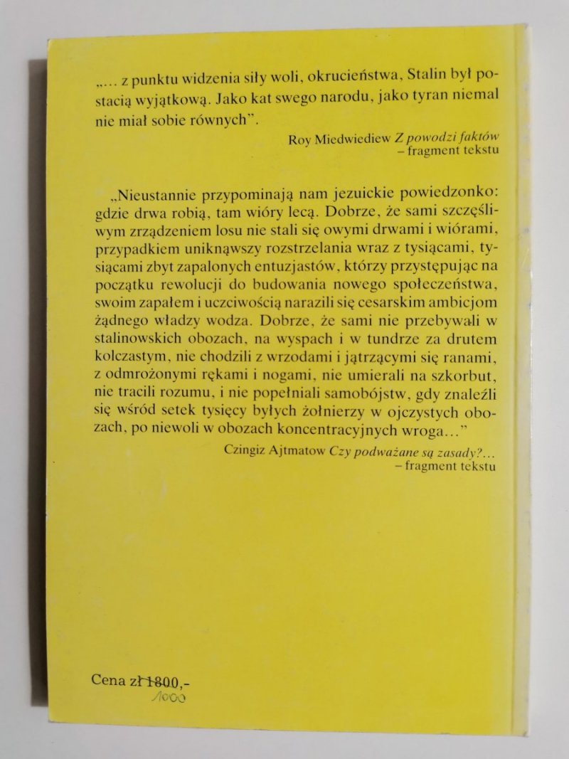 FENOMEN STALINA - Aleksander Proskurin 1989