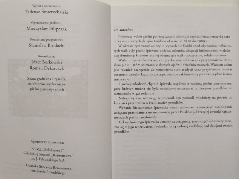 ALBUM PIEŚNI PATRIOTYCZNYCH OJCÓW NASZYCH IM. JÓZEFA PIŁSUDSKIEGO 