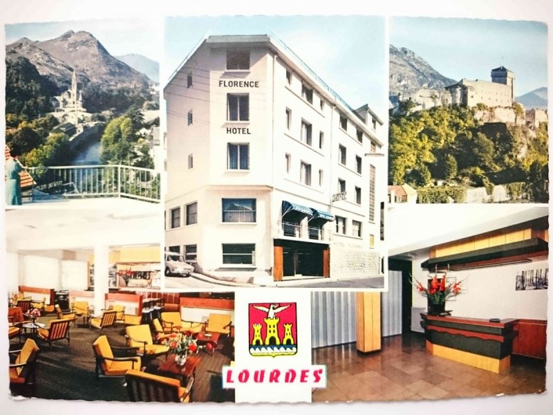 LOURDES. FLORENCE – HOTEL ET VUES PRISES DE LA TERRASSE DE L'HOTEL