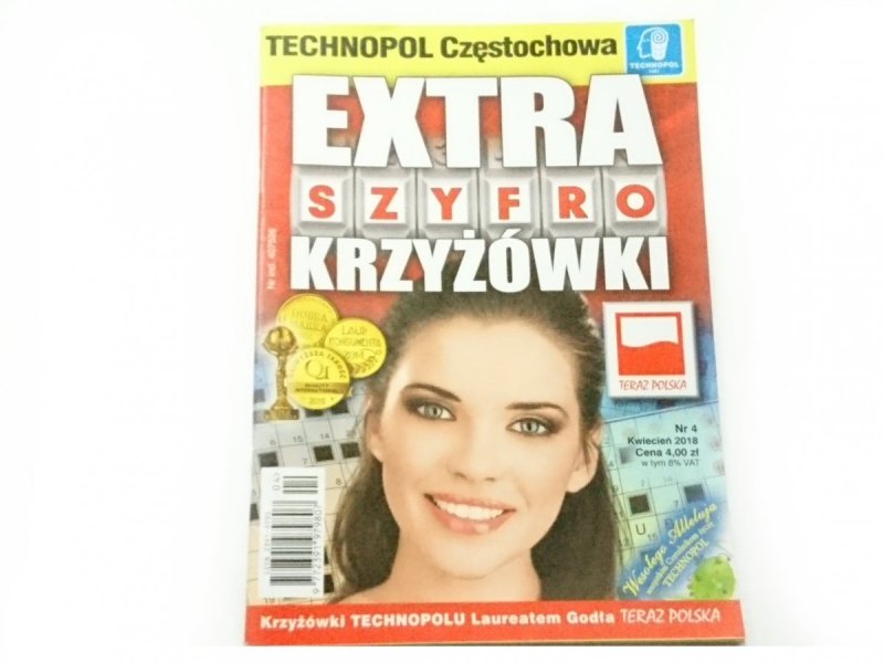 EXTRA SZYFRO KRZYŻÓWKI NR 4 KWIECIEŃ 2018