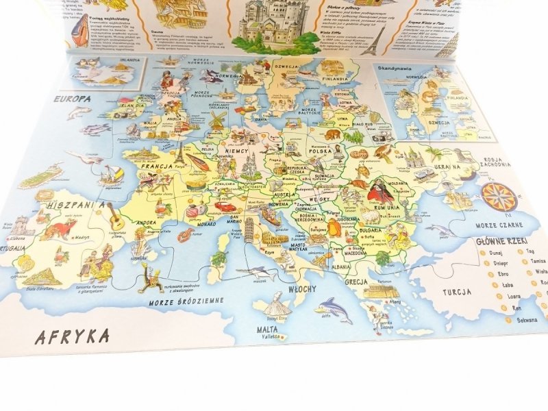 ATLAS ŚWIATA DLA DZIECI. 5 MAP UKŁADANEK 2001