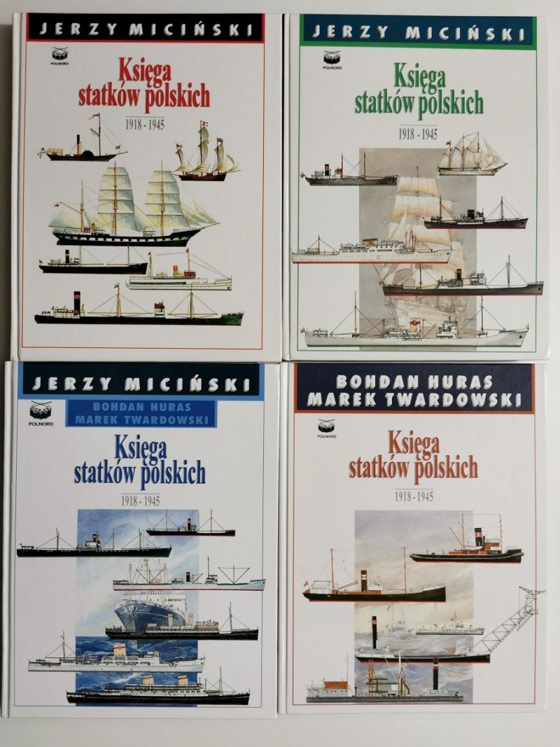 Księga statków polskich 1918-1945 tomy od 1 do 4