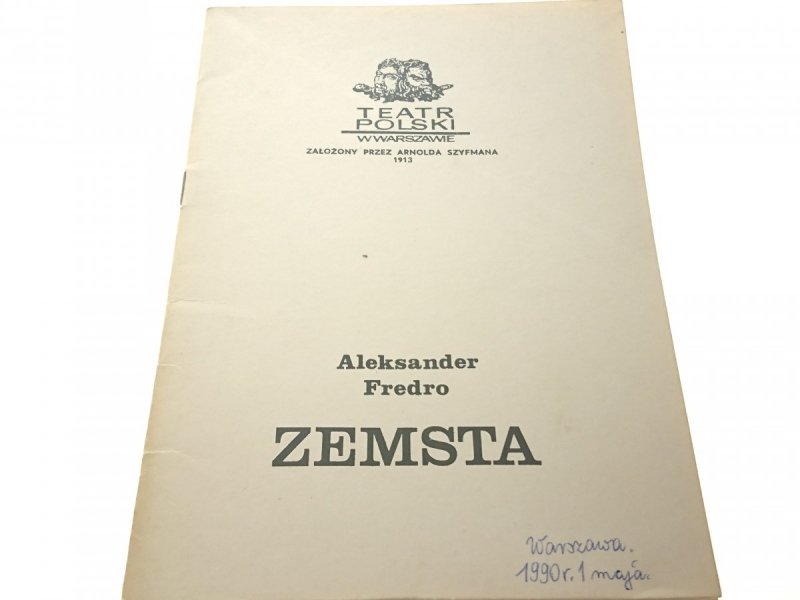 ZEMSTA. ALEKSANDER FREDRO. TEATR POLSKI