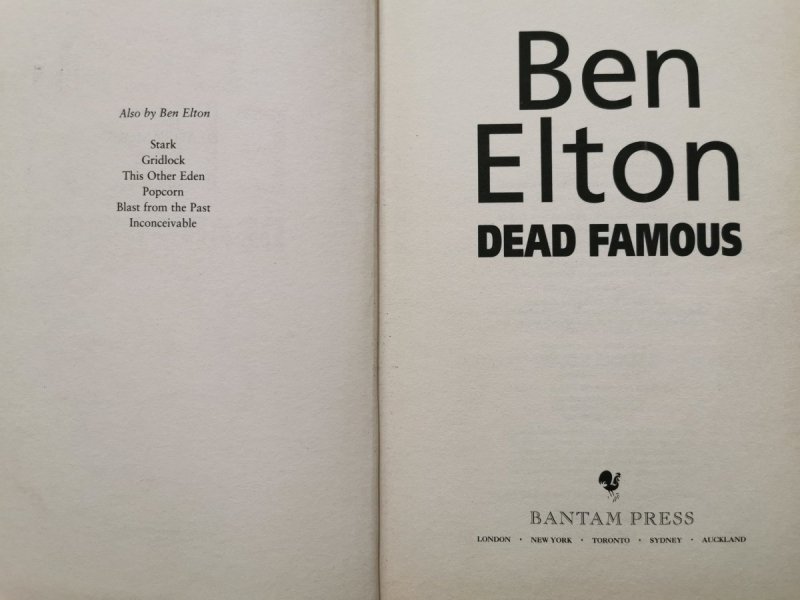 DEAD FAMOUS - Ben Elton 2001
