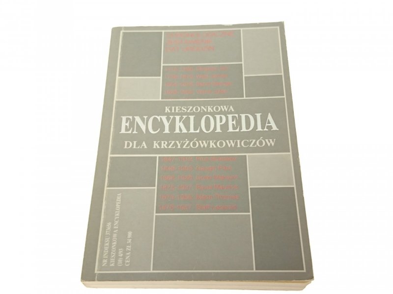 KIESZONKOWA ENCYKLOPEDIA DLA KRZYŻÓWKOWICZÓW 1993