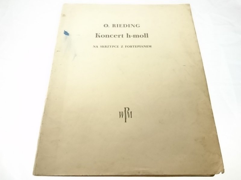KONCERT H-MOLL NA SKRZYPCE Z FORTEPIANEM - RIEDING