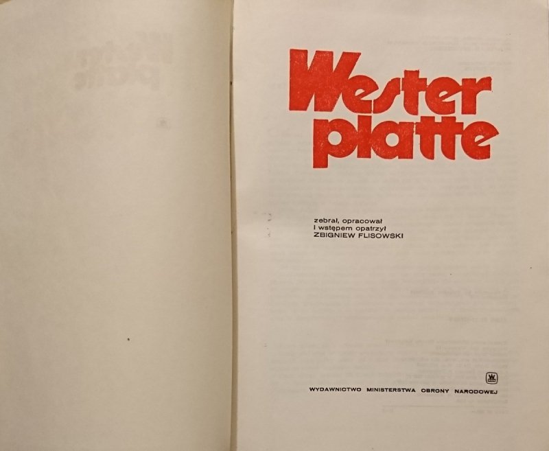 WESTERPLATTE - Zbigniew Flisowski 1984