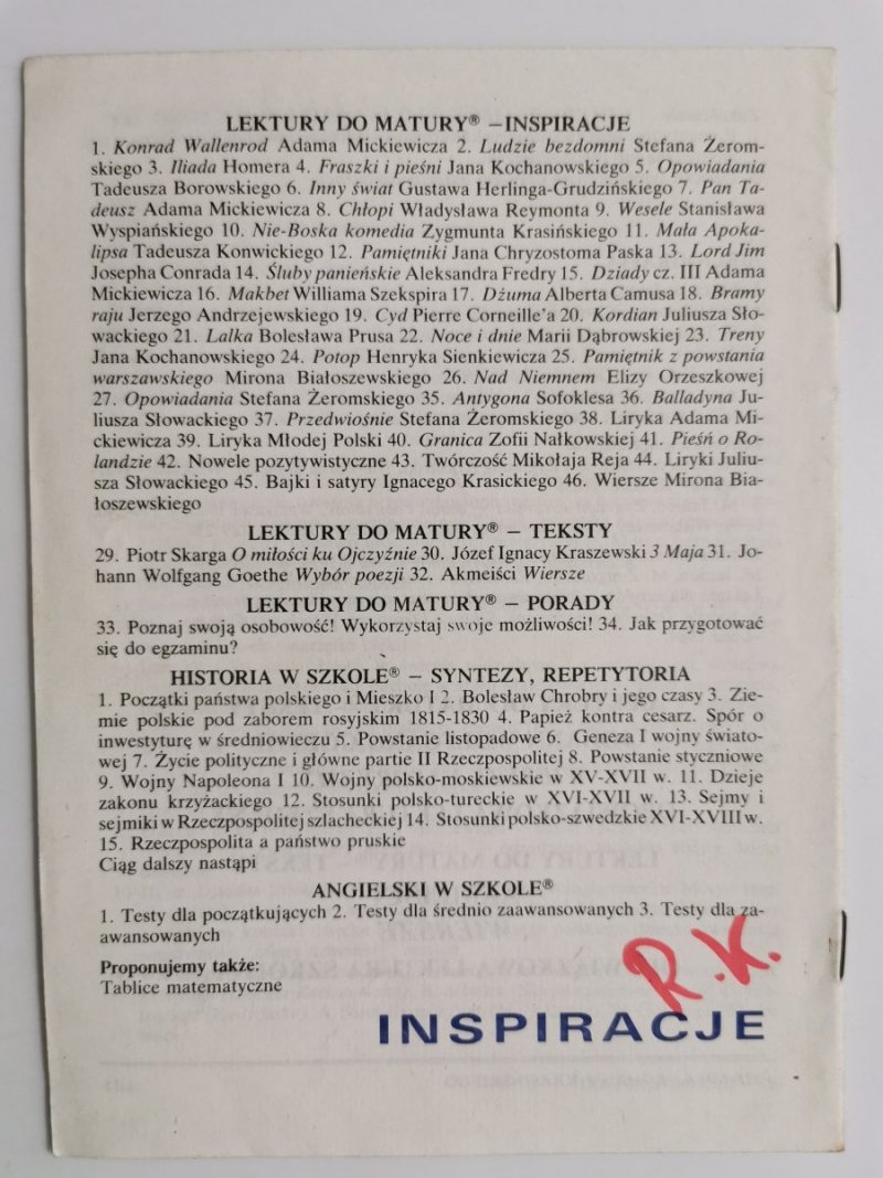 LEKTURY DO MATURY NR 10 NIE-BOSKA KOMEDIA ZYGMUNTA KRASIŃSKIEGO 