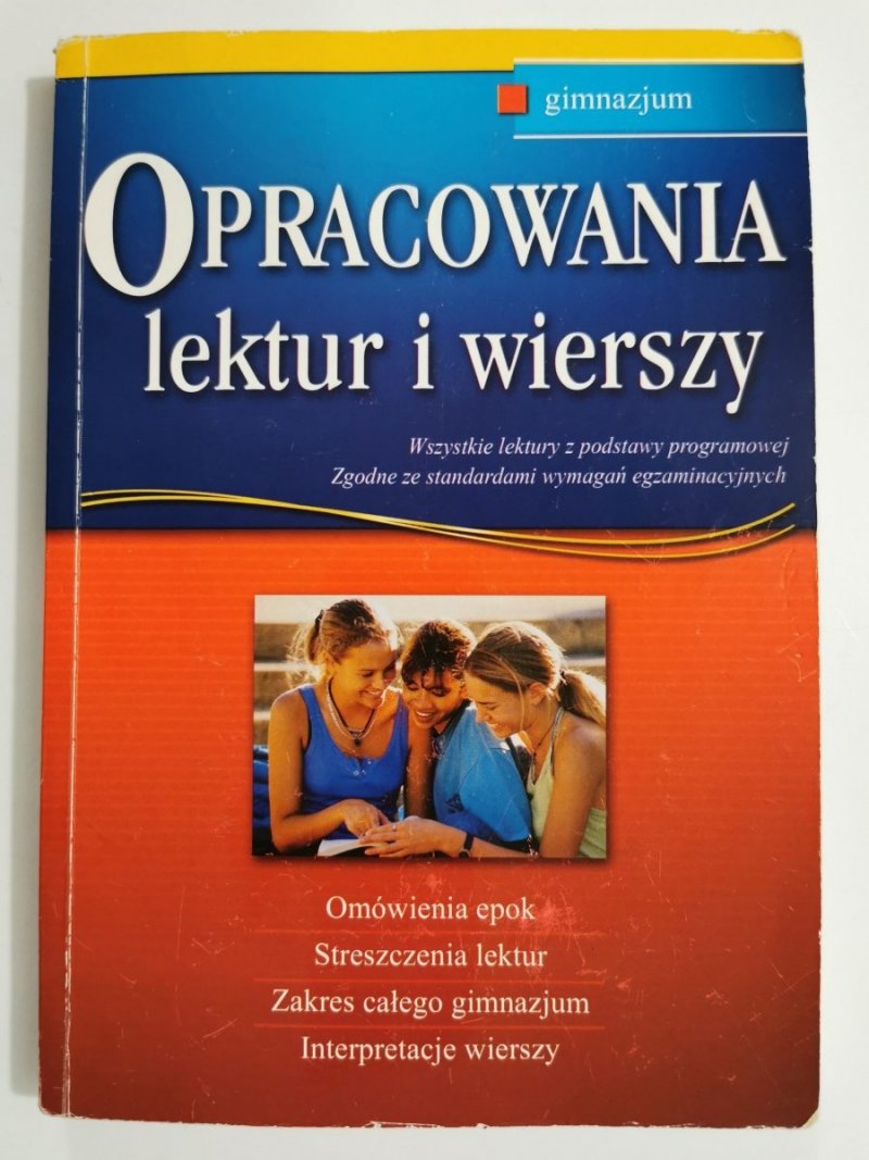 OPRACOWANIA LEKTUR I WIERSZY - Bogumiła Wojnar 