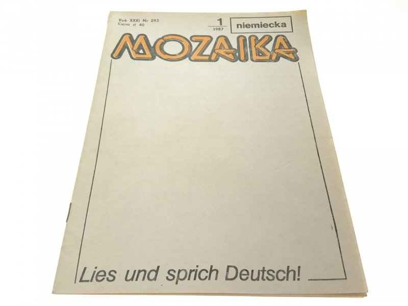 MOZAIKA NIEMIECKA NR 1-1987