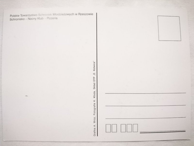 ALKO. PTSM W RZESZOWIE. SCHRONISKO - NOCNY KLUB - PIZZERIA
