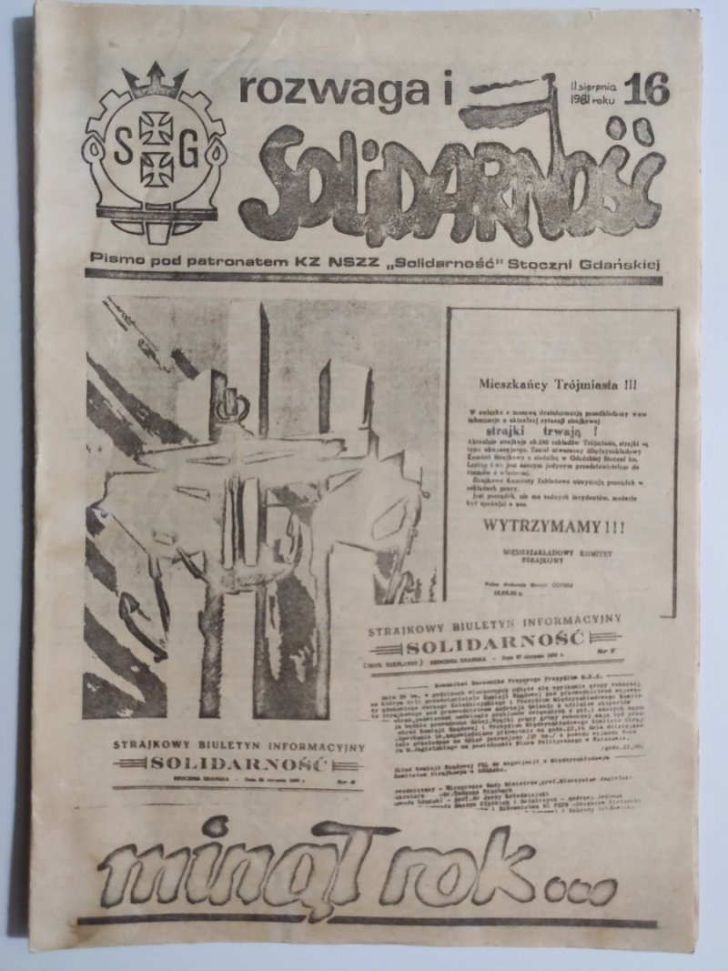 ROZWAGA I SOLIDARNOŚĆ NR 16 – 11.08.1981