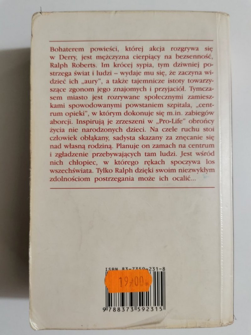 BEZSENNOŚĆ - Stephen King 2005