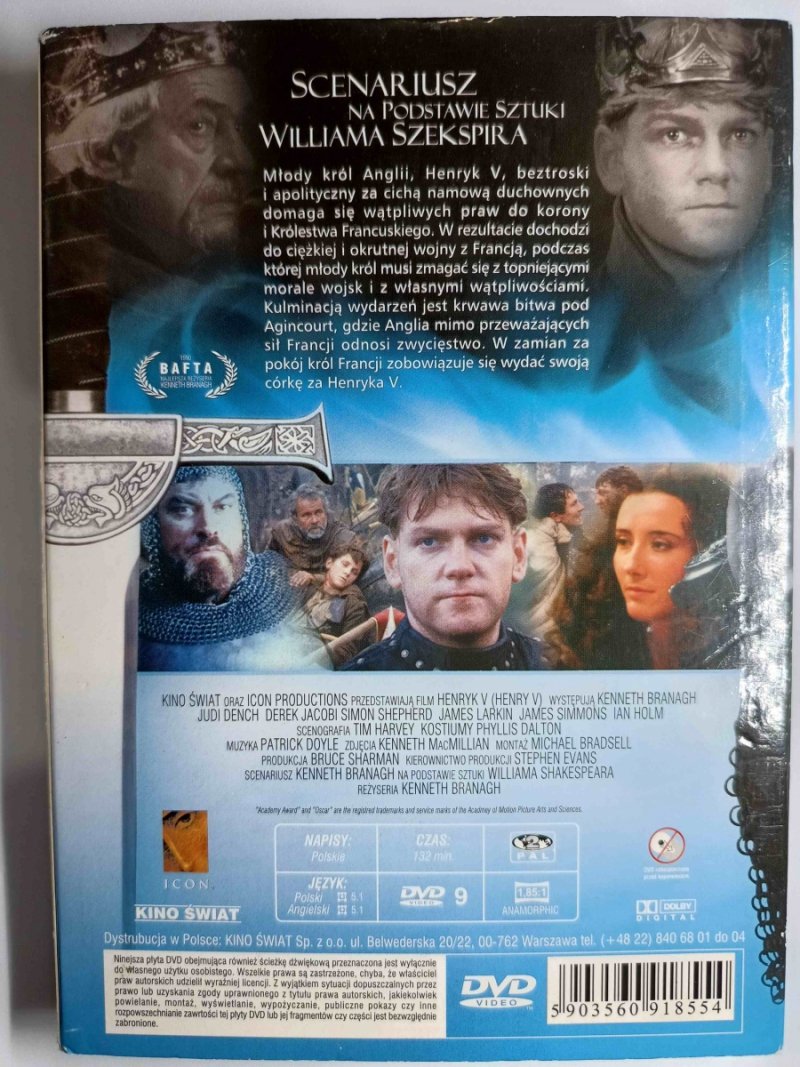DVD. HENRYK V – K. BRANAGH