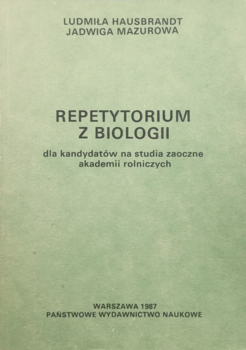 REPETYTORIUM Z BIOLOGII - Ludumiła Hausbrandt
