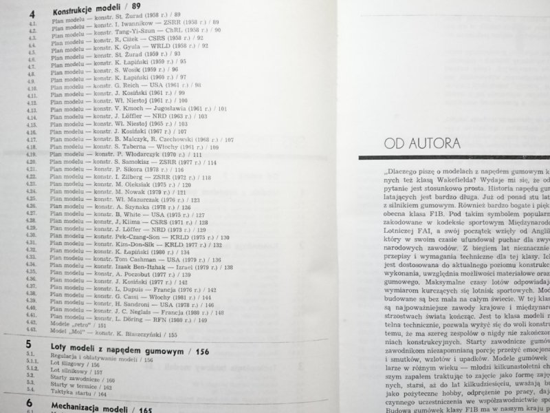 SEKRETY MODELI Z NAPĘDEM GUMOWYM - Łapiński 1986