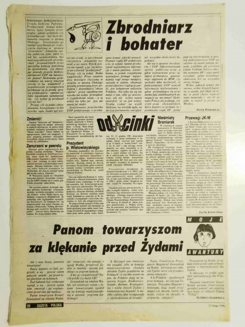 GAZETA POLSKA NR 8 (136) 22 LUTEGO 1996 r.